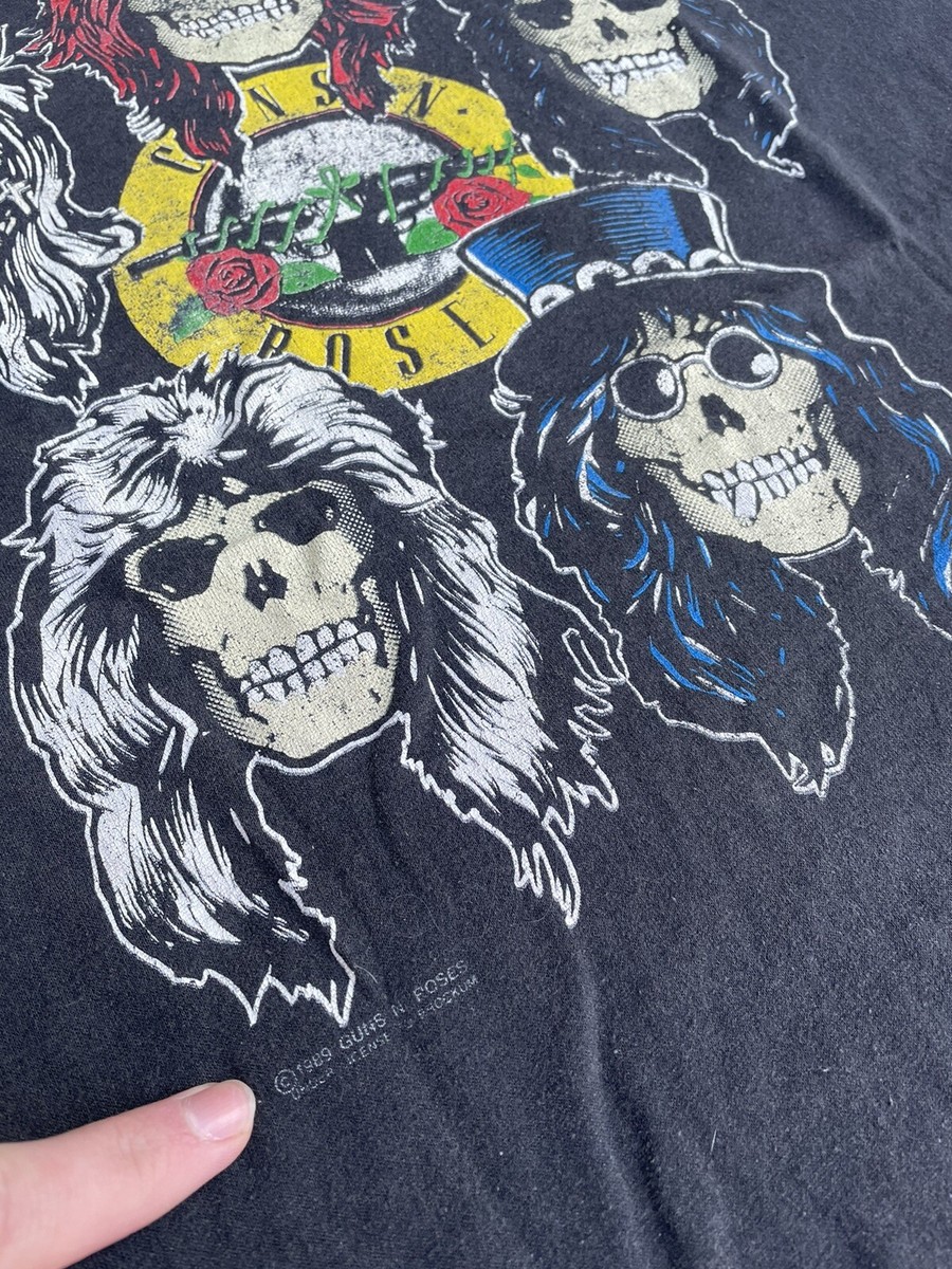 値下げ★Guns N' Roses★1989年製 Guns N Roses VTG 1989 Tour T Shirt Guns N Roses Was Here Sz