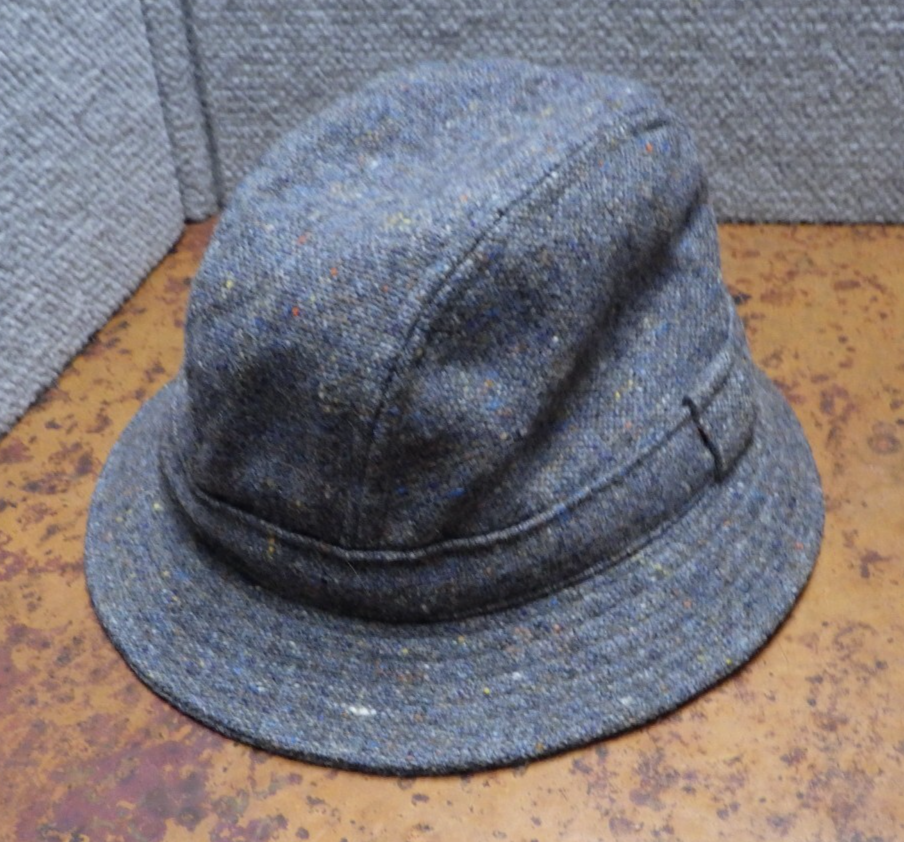 Vintage Donegal Tweed Shandon Fedora Hat in Size 7 Color C2