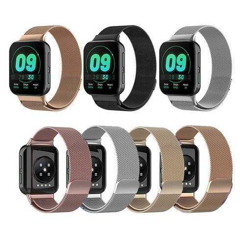 For OPPO Watch 41mm 46mm Band Milanese Stainless Steel Bracelet Magnetic Strap