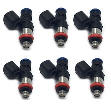 Set Of 6 Turbo 750cc Fuel Injectors For 2011-2017 Ford Mustang V6 3.7l 72lbhr