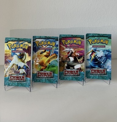 Pokemon 4x Ex Power Keepers Booster Packs Full Set deutsch EMPTY