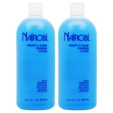 Nairobi Wrapp It Shine Foaming Lotion 32Oz Pack Of 2 Hair Styling Agent