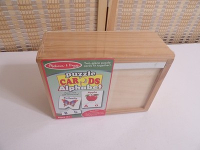 New - Melissa & Doug Puzzle Cards Alphabet Self-Correcting Pieces
