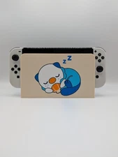 Sleeping Oshawott Pokemon Themed Dock Cover Faceplate Cover Nintendo Switch OLED