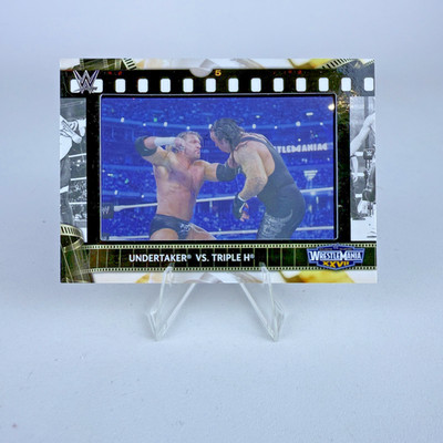 Undertaker vs Triple H 2021 Topps WWE Match Film Strip Relic FS-UH2