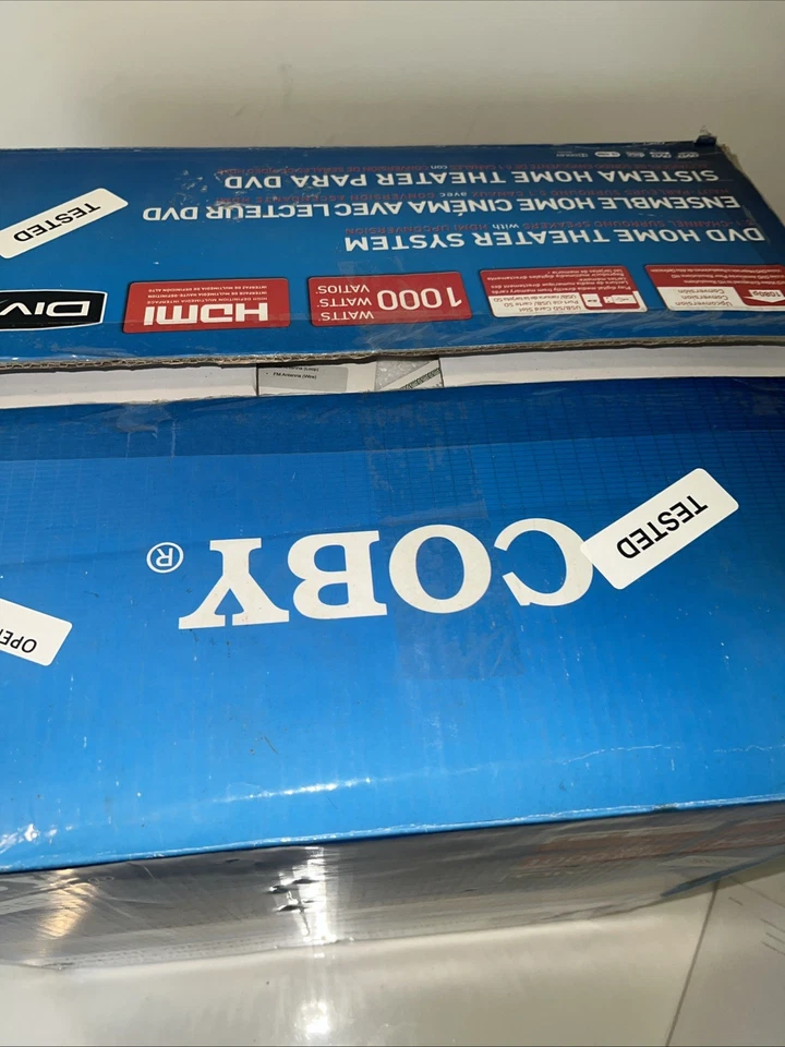 Sistema de cine en casa con sonido envolvente Coby DVD 968 1000 vatios - ligeramente usado - probado Foto 2 de 4