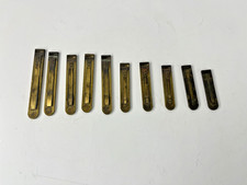 Lot 10 Antique Brass Reed From A Pump Organ C C  Sharp
