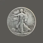 1942-S  Walking Liberty Silver Half Dollar 50c
