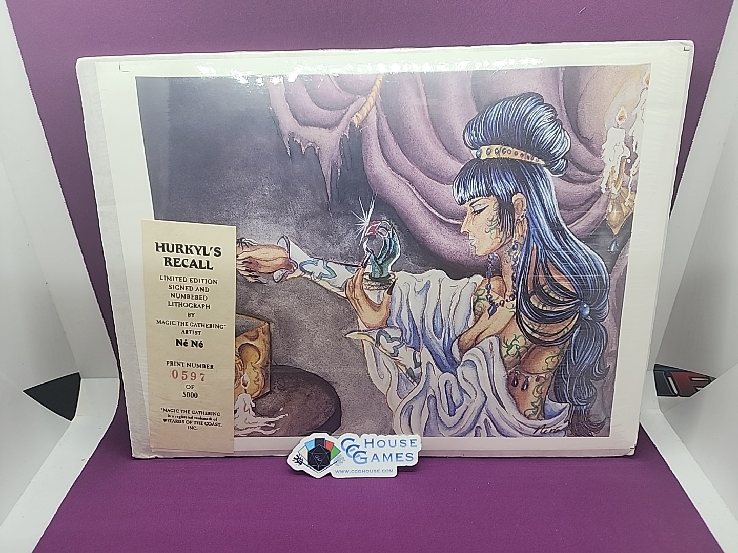 MTG Hurkyl's Recall Signed Numbered Print NeNe Thomas Vintage