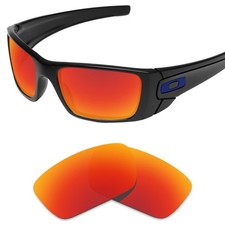 EYAR Fire Red Replacement Lenses for-Oakley Fuel Cell OO9096 Sunglasses