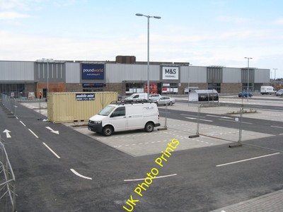 Photo 6x4 New retail park at Chesser Craiglockhart Almost finished, this  c2016