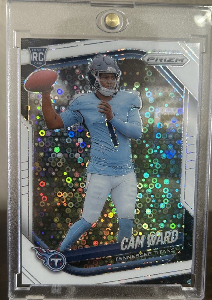2025 Panini Prizm - Rookies Cam Ward #352 White Disco Prizm (RC)