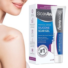 ScarAway Medical Grade Silicone Scar Gel Diminishes brand new Old Scars Face Bod