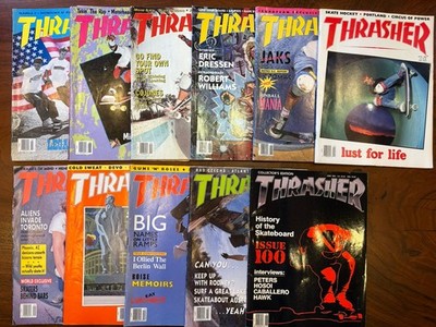 11 Vintage OG Thrasher Skate Mags   DM Me to Pick Issues + Get Discounts