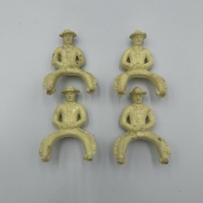 Set Of 4 Vintage 1950s Unbranded Cowboy Riders For Horses
