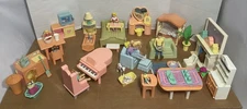 Playskool 1991 Victorian Dollhouse HUGE set-Figures, Accessories Playscape 60pcs