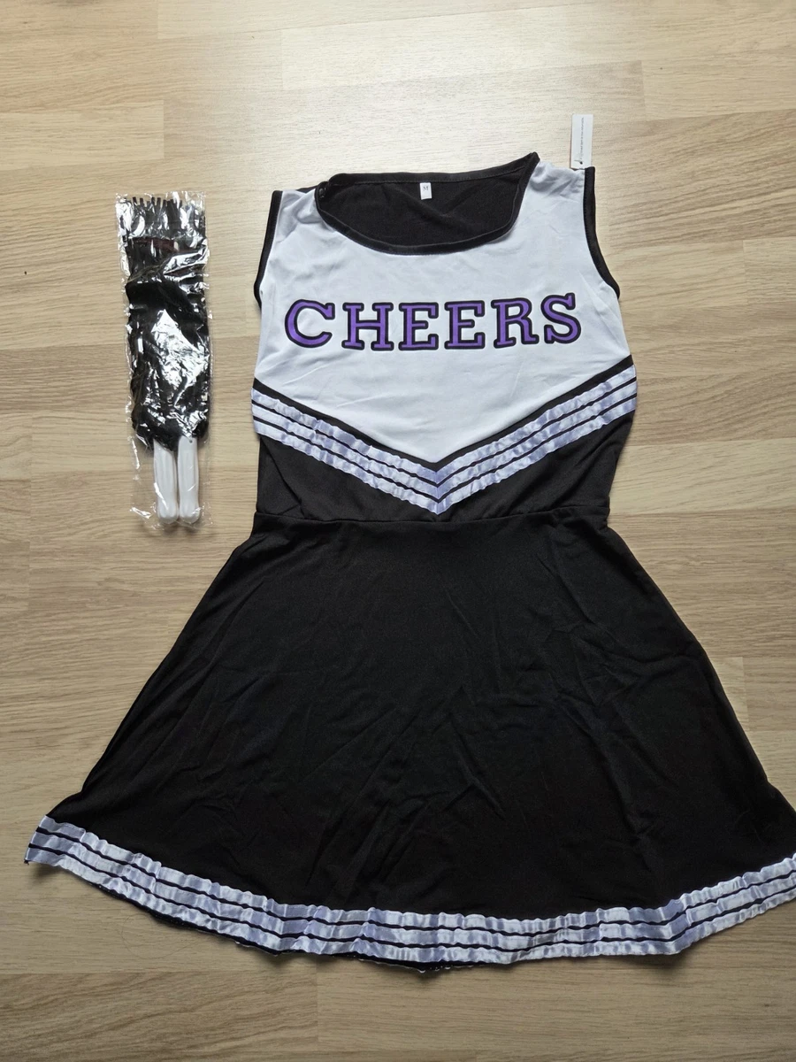 Produktbild von REDSTAR FANCY DRESS Cheerleaderkostüm Damen Mit Cheerleader Pompoms