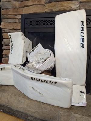 Bauer Supreme S1 OD1N Senior Large Goalie Full Set 35+1 White Catch Left