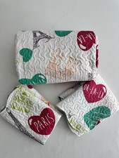 3-Piece Queen Size Printed Paris Quilt Set Multi Color