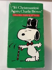 Vintage VHS Peanuts Its Christmastime Again Charlie Brown Video Tape 1992