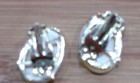 Vintage Large White Stone Bracelet and Clip On Earring Set — photo 8