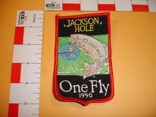 Vintage Fly Fishing Patch Jackson Hole One Fl...
