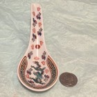 Porcelain Dragon Spoon Rest, White with Multicolor Border, MPN 10 — photo 1