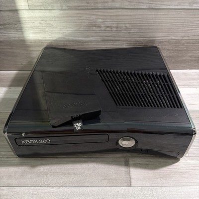Xbox 360 S Slim 250gb Console Only OEM Hard Drive Black 1538 Model Working Fair