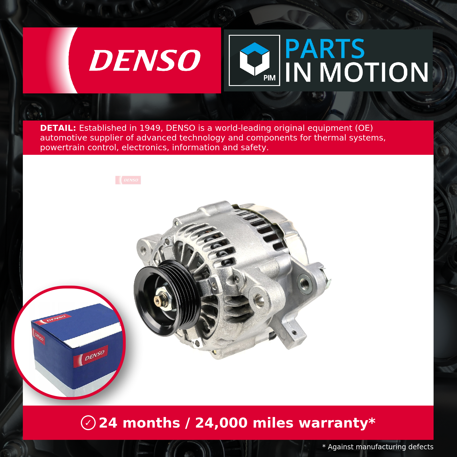 DENSO Alternator - DAN1081 - OE Number: 27060-40060 - Image 3