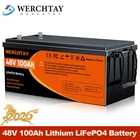48V 100Ah Lithium LiFePO4 Battery Deep Cycles BMS For RV Sloar Golf Carts
