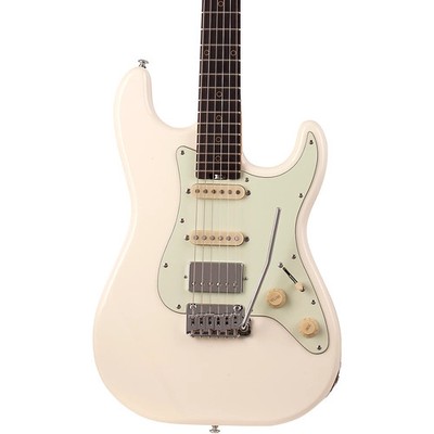 Schecter Nick Johnston Traditional HSS Guitar Atomic Snow Mint Green Pickguard