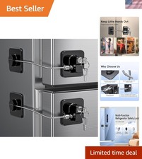 Multifunctional Refrigerator Locks with 4 Keys - Easy Installation Without Tools