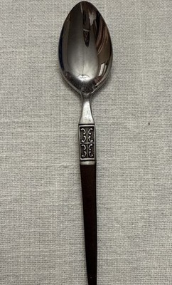 VTG Ekco Eterna LA JOYA Stainless Steel Japan 4 Soup Spoons Teaspoons Flatware