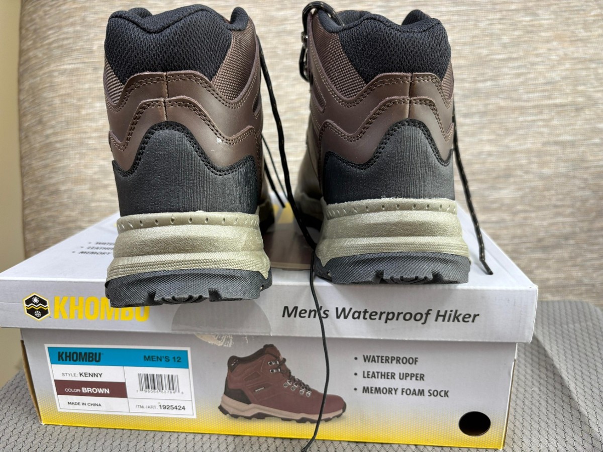 Khombu Kenny Waterproof Hiking Boots Mens 13 Brown New Leather Upper 1250-903 Khombu Men main image 4