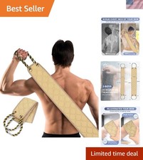 38.5 Inch Exfoliating Back Scrubber with Dual Handles for Shower