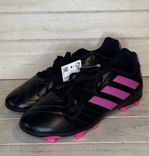 Adidas Goletto VII FJG J FV2895 Kids Soccer Cleats Size 2.5 Y Pink Black Cleats