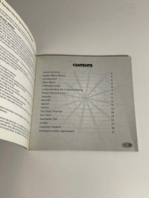Spider-Man Sega Dreamcast Manual ONLY Authentic Good