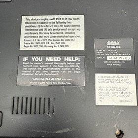 Sega CD Model 2 Console MK-4102A- For Parts only Not Working