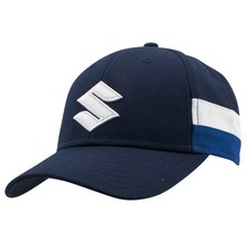 Suzuki Genuine Team Blue Cap Tricolor 100% Cotton Suzuki Logo 990F0-BLFC0-000