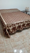 coperta matrimoniale vintageanni 60 realizzata al telaio