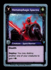 Hematophagic Spectre Blue Solforge Fusion Spirit Warrior Trading Card TC