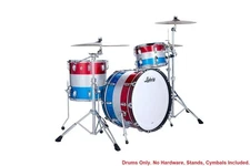 Ludwig Classic Maple Banded Sparkle Red/Silver/Blue Pro Beat 22/13/16 | Limited!