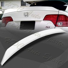 For 2006-2011 Honda Civic Sedan W-power Pearl White Rear Trunk Lid Spoiler Wing For 2006-2011 Honda Civic Sedan W-power Pearl White Rear Trunk Lid Spoiler Wing