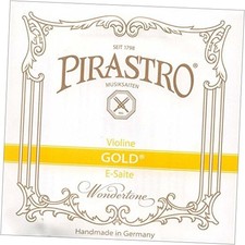 Pirastro Gold Label 4/4 Violin E String - Medium - Steel - Loop End