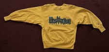 Vintage 1970s Washington University Gold Champion Reverse Weave Crewneck MED