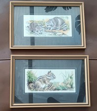 Cash's of Coventry woven silk pictures - Wildlife x 2