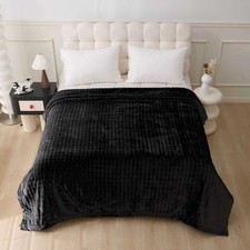Luxury 2 Ply Heavy Blanket King Size Thick Warm Super Soft Floral Mink Blanket