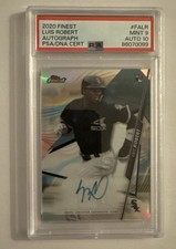 2020 Topps Finest Finest Autographs Luis Robert On-Card Rookie Auto FA-LR PSA 10