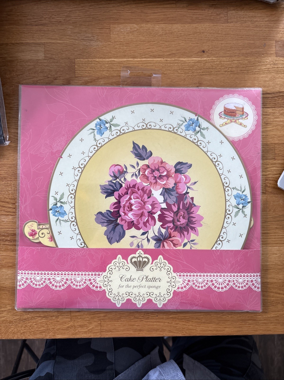 Cake Platter Printed 27cm Diameter Round