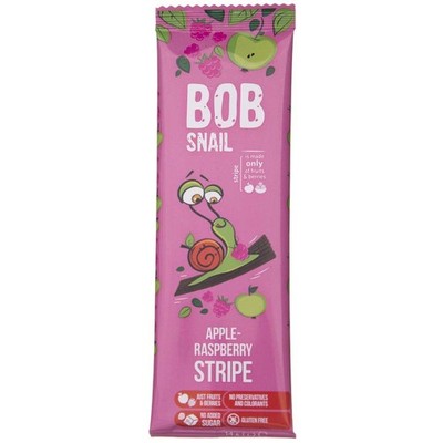 Bob Snail Apfel- & Himbeerstreifen ohne Zuckerzusatz - 14 g
